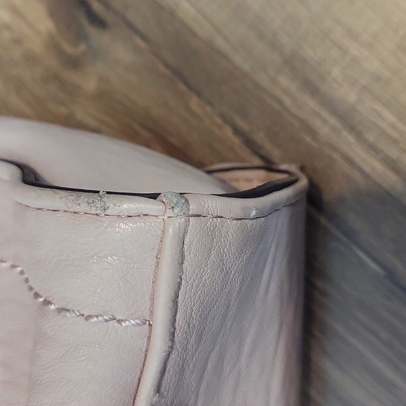 JESSICA SIMPSON Pink Faux Leather Crossbody with Removable Butterfly Key Charm - Picture 5 of 16